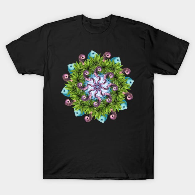 Fresh tentacles mandala T-Shirt by burenkaUA